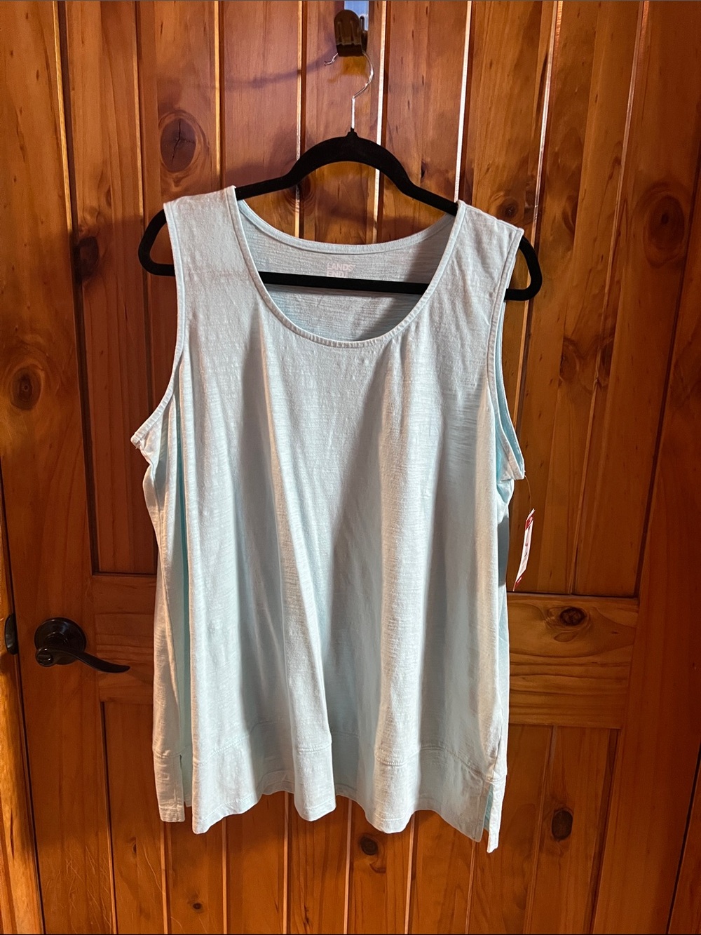 Lands' End Light Blue Sleeveless Women's Tank